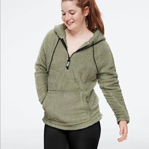 vs pink sherpa hoodie